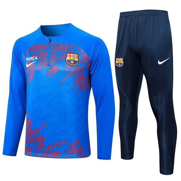 Sudadera De Training Barcelona 2024/25 Azul Rojo